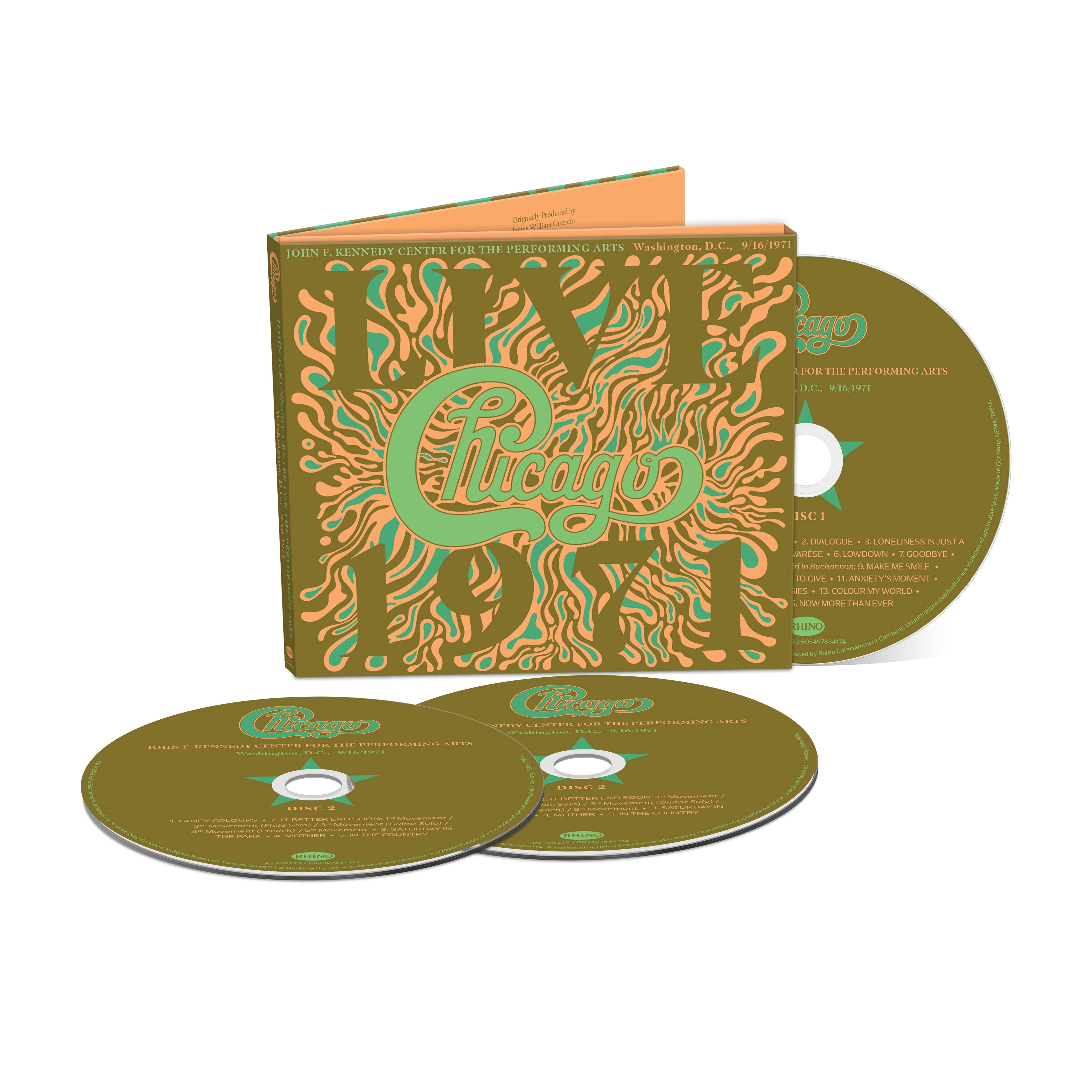 Chicago At The John F. Kennedy Center For The Performing Arts, Washington, D.C. (9/16/1971) (3CD) - Image 2